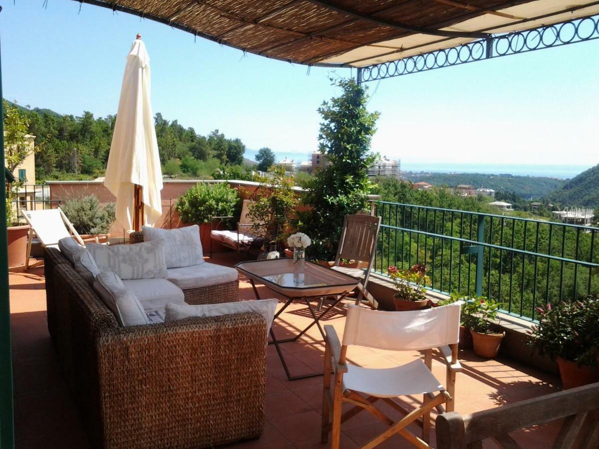 attico con vista spettacolare cogoleto Villa Esterno foto